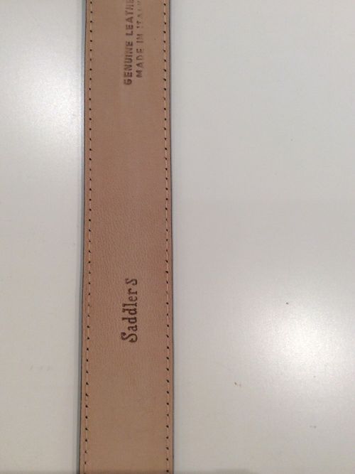 【ほぼ未使用】Post&co リアルクロコダイルレザーベルト Saddler'sサドラーズ リアルクロコダイル レザーベルト BLACK | ITAL