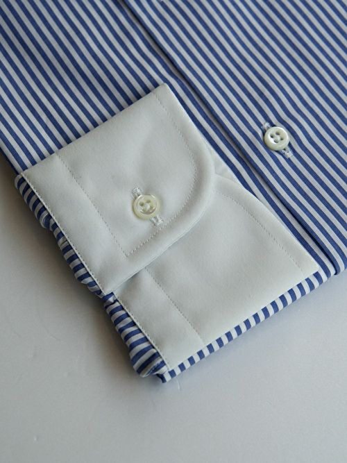 極美品ギィローバー 白シャツ Sサイズ VEIN26SS] 140/2 GIZA BROAD S/S SHIRT | CTHY