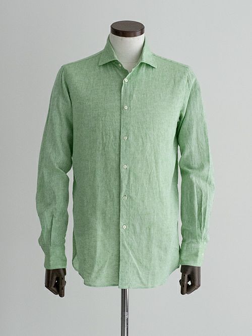 OUTLET】【SALE】 GUY ROVERギローバー リネンシャツ GREEN | ITAL