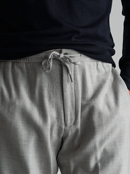 【1点限りの超特価‼️】エルマンノシェルヴィーノ クロップドパンツ 44 高身長 ストレッチチェックワイドパンツ 丈長め・トールサイズ