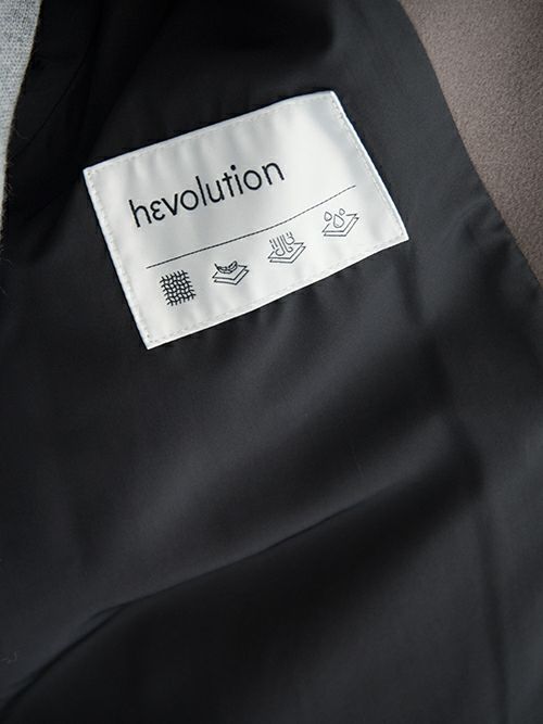 未使用　Hevo イーヴォ AMASTUOLA ウールコート 48 ヘザーグレー 未使用 Hevo イーヴォ AMASTUOLA ウールコート 48 ヘザーグレー