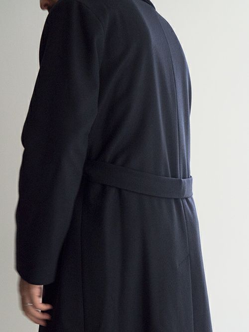 Hevoイーヴォ ショールカラーコート BITETTO NAVY | ITAL STYLE WEAR