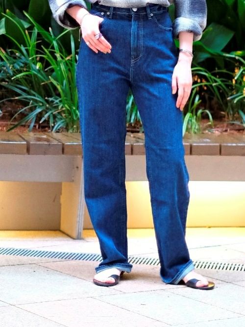 YANUKヤヌーク パンツ LEA OAI(NAVY) | ITAL STYLE WEAR