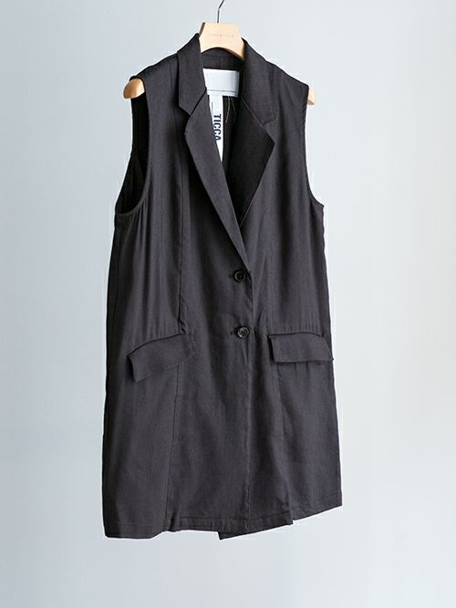 ■専用■美品 TICCA 3,5万 リネンのロングベスト ジレ イエナ ティッカ TICCAティッカ リネンジレ | ITAL STYLE WEAR