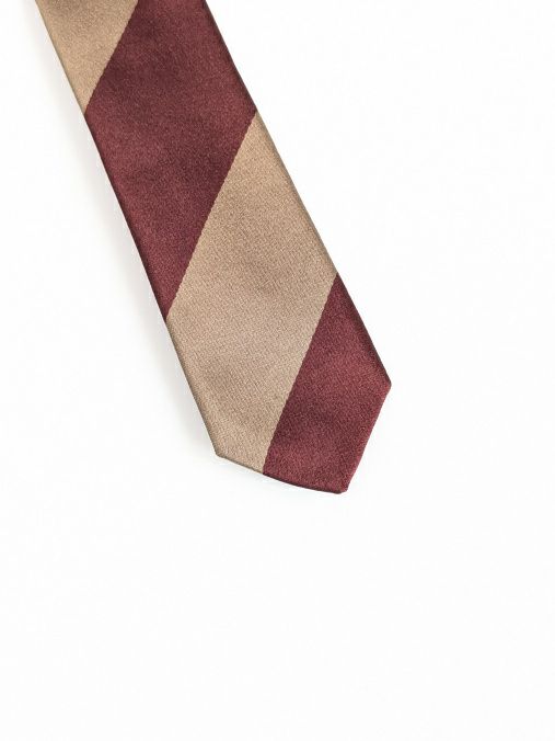 LUIGI BORRELLI ルイジボレッリ レジメンタルネクタイ BORDO | ITAL