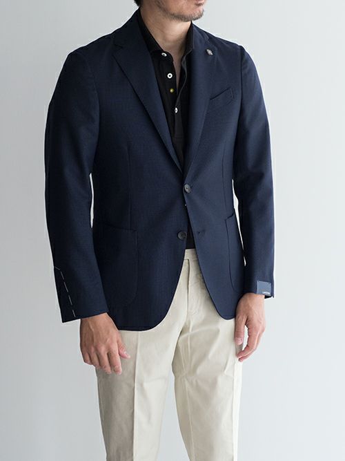 LARDINIラルディーニ ジャケット NAVY | ITAL STYLE WEAR 