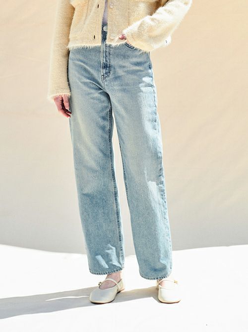 YANUKヤヌーク パンツ LEA ボーイズストレート TVS(BLUE) | ITAL STYLE