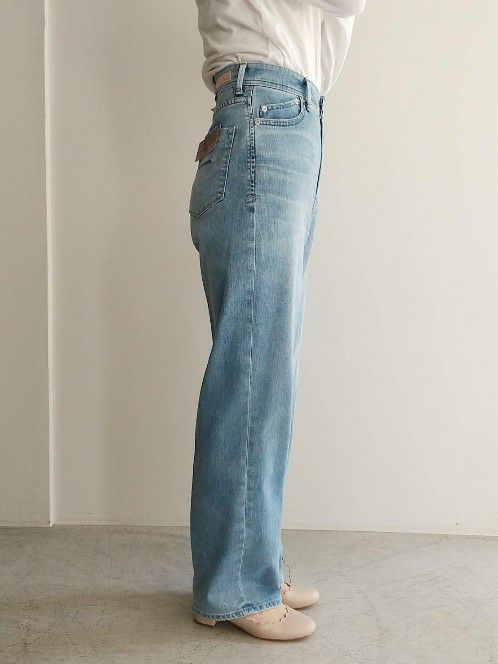 YANUKヤヌーク パンツ LEA ボーイズストレートReally Light APS(BLUE  