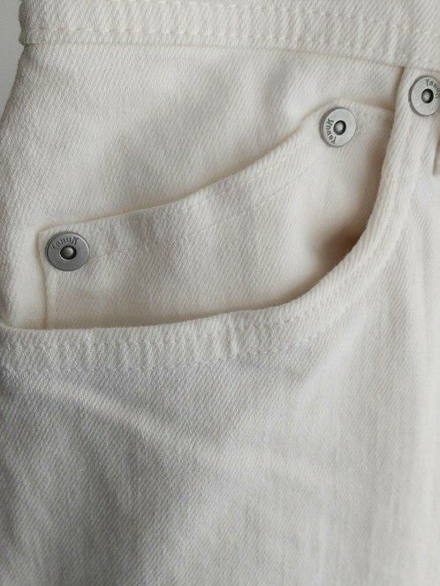 YANUKヤヌーク パンツ LEAボーイスストレート WHS(WHITE)57131238