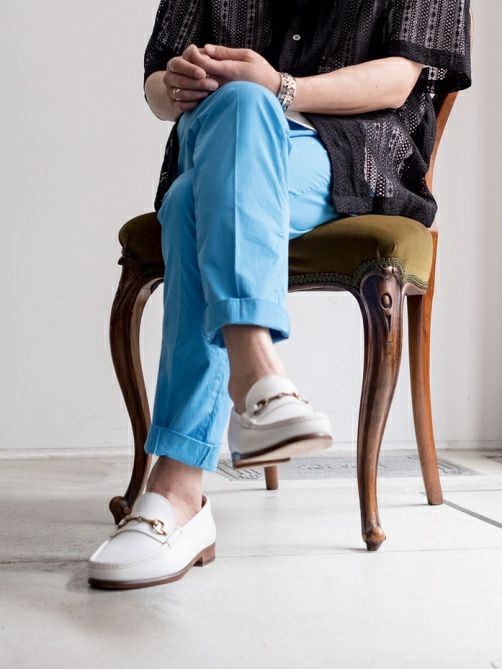 IL Mocassinoイルモカシーノ ビットローファー WHITE | ITAL