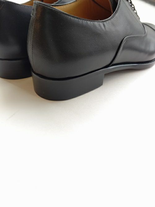 ブラックレザーキャップトゥドレスシューズ ITAL STYLEイタルスタイル new basic キャップトゥレザー