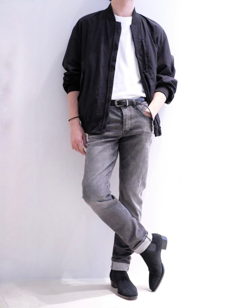 WHダブルエイチ サイドゴアブーツ BLACK | ITAL STYLE WEAR