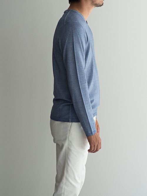 Cruciani クルチアーニ Vネックニット BLUE | ITAL STYLE WEAR