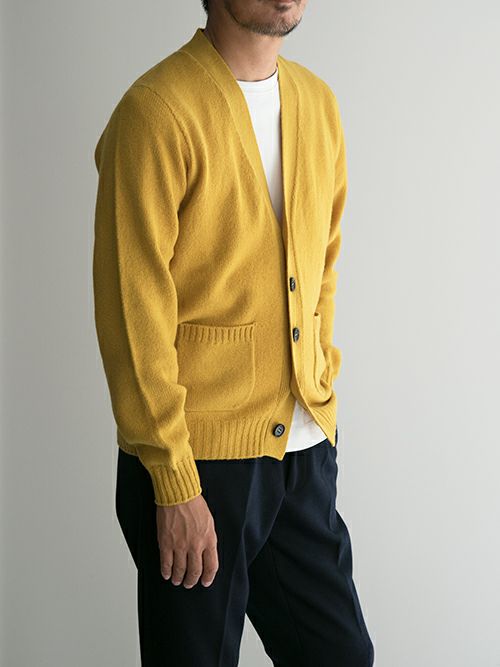 OUTLET】 【SALE】 Drumohrドルモア ニットカーディガン YELLOW