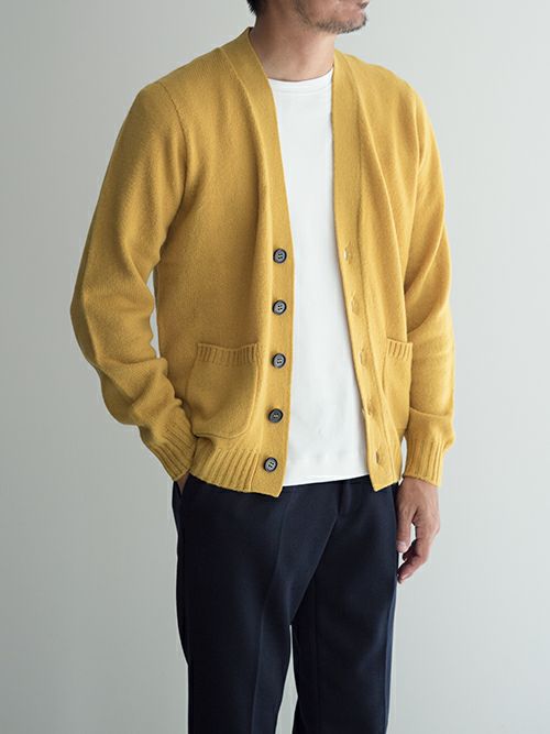 Drumohrドルモア ニットカーディガン YELLOW | ITAL STYLE WEAR