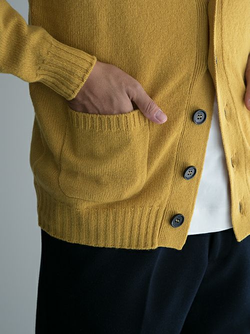 Drumohrドルモア ニットカーディガン YELLOW | ITAL STYLE WEAR