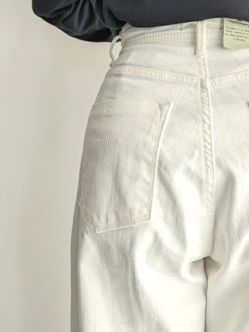 YANUKヤヌーク ホワイトデニムパンツ JOAN AWH(WHITE)57134228