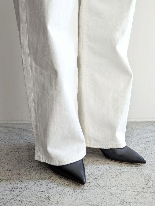 YANUKヤヌーク ホワイトデニムパンツ JOAN AWH(WHITE)57134228