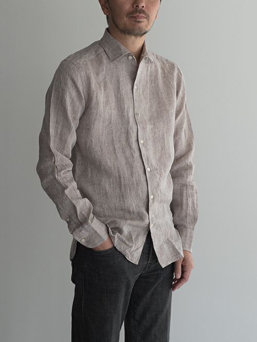 極美品 GUY ROVERリネンポロシャツ GUY ROVER ポロシャツ コットンリネン ホワイト メンズ サイズL
