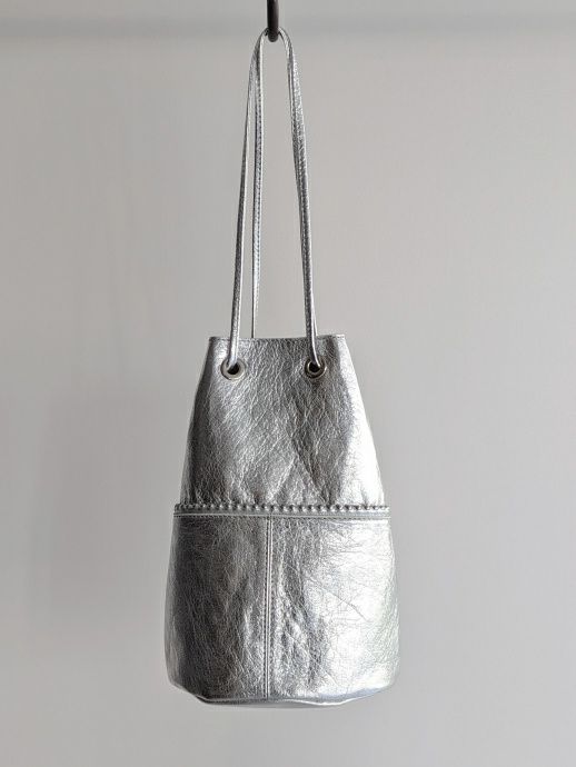 MARCO MASIマルコマージ 巾着ハンドバッグ SILVER | ITAL STYLE WEAR