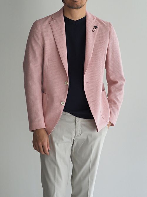 OUTLET】【SALE】LARDINIラルディーニ ストライプ2Bジャケット 【全2色