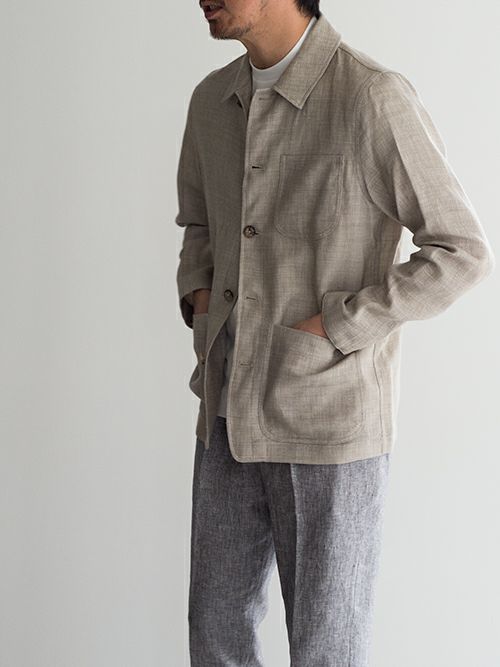 OUTLET】【SALE】ALTEA アルテア ウールリネン シャツジャケット 【全2