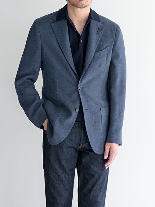 LARDINIラルディーニ ジャケット NAVY | ITAL STYLE WEAR 