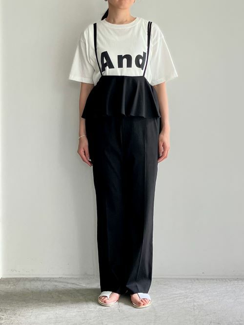 ＆DEARアンドディア サロペット BLACK | ITAL STYLE WEAR