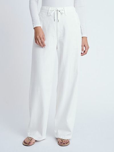 YANUKヤヌーク パンツ LEAボーイスストレート WHS(WHITE YANUKヤヌーク パンツ LEAボーイスストレート WHS(WHITE