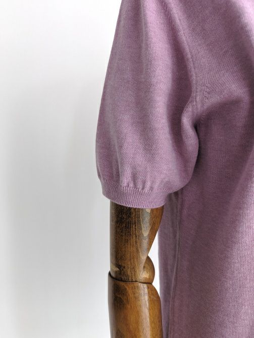 まさんイタリアクラシコ　Cruciani ピンク クルーネック ニット OUTLET】【SALE】Cruciani クルチアーニ クルーネック コットンニット