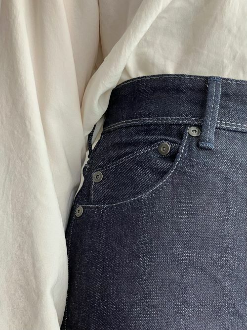 YANUKヤヌーク パンツ LILITH ワイドストレート OWI(NAVY) | ITAL