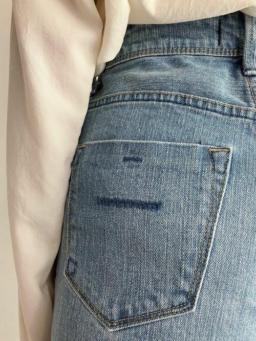 新品 YANUK ワイドストレート LILITH 26 CCS YANUKヤヌーク パンツ LILITH ワイドストレート CCS(BLUE