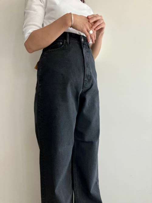 新品未使用☆ヤヌーク JOAN オールドブラック　OBK 25インチ YANUKヤヌーク パンツ JOAN OBK(BLACK) | ITAL STYLE WEAR