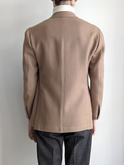 TITO ALLEGRETTOティトアレグレット ダブルブレストジャケット BROWN