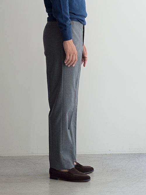 GERMANO ジェルマーノ ウール サイドアジャスターパンツ GRAY | ITAL