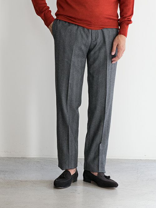 GERMANO ジェルマーノ ウールスラックス NEW CLASSIC GRAY | ITAL 