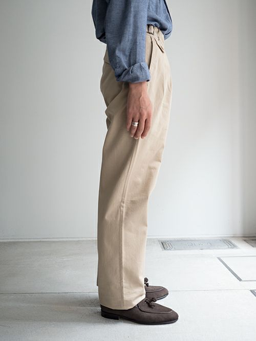 KENNETH FIELDケネスフィールド GURKA Ⅲ TROUSER WEST POINT BEIGE