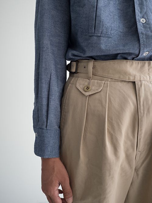 KENNETH FIELDケネスフィールド GURKA Ⅲ TROUSER WEST POINT BEIGE