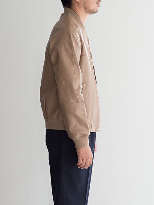 EMMETIエンメティ レザーブルゾン TAYLOR CAMEL | ITAL STYLE WEAR