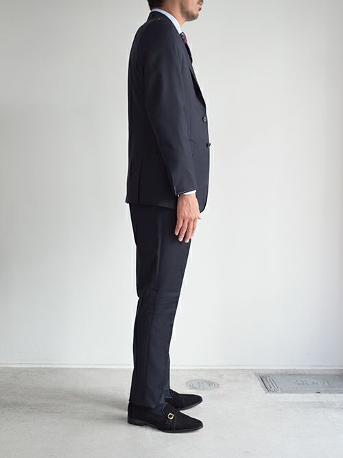 CARLO BARBERA ウール フランネルスーツ カルロバルベラ ネイビー CARLO BARBERA ウール フランネルスーツ カルロバルベラ ネイビー