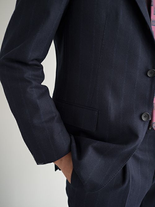 SALE】Artigianaleアルティジャナーレ スーツ CARLO BARBERA NAVY.S