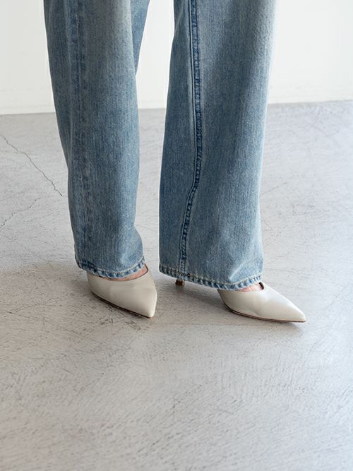 YANUKヤヌーク パンツ LEA ボーイズストレートTRICK DENIM TVS(BLUE