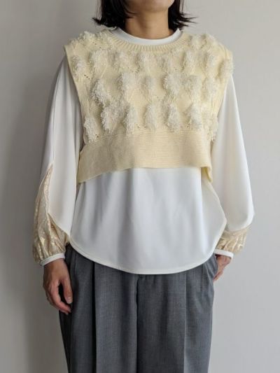 le chanterルシャンテ カットジャカードベスト 【全2色】 | ITAL