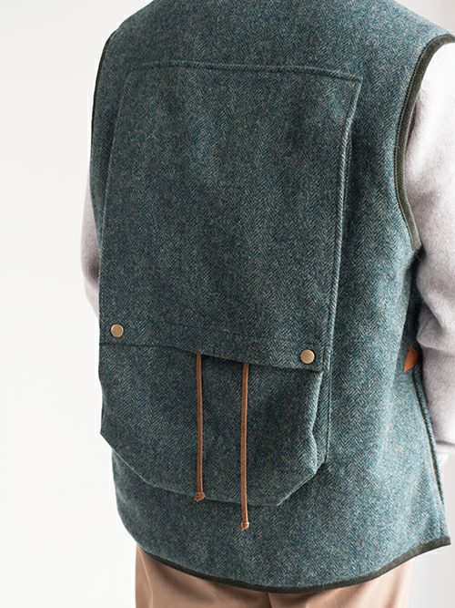 KENNETH FIELDケネスフィールド ハンティングベスト GREEN | ITAL