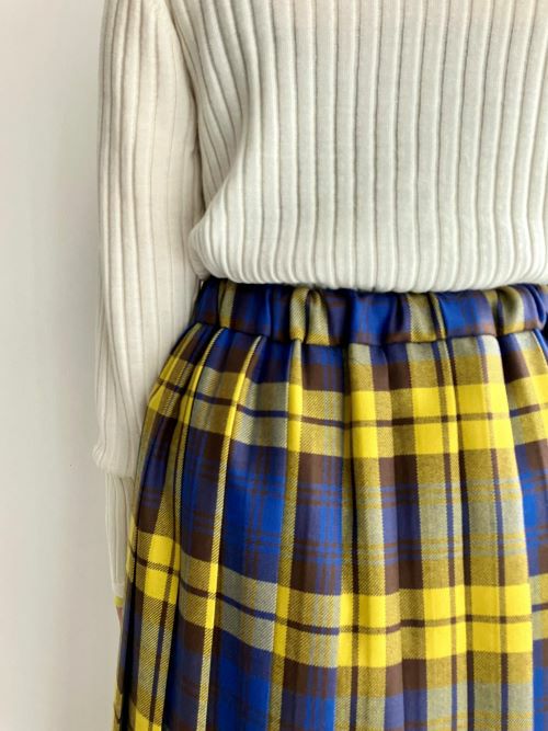 O'NEIL OF DUBLINオニール オブ ダブリン プリーツスカート YELLOW.C