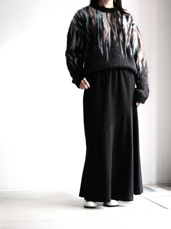 roberto collinaロベルトコリーナ クルーネックニットBLACK | ITAL