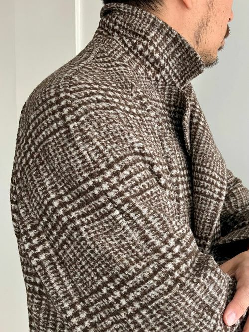 美品　定価20万程　Tito Allegretto ダブルスタンダード　コート TITO ALLEGRETTOティトアレグレット ダブルブレストコート BROWN