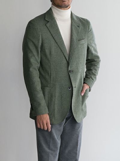 THE GIGI ザジジ リネンコットン　アンコン　チェック ジャケット GLORYGUY & Cachette｜型破りで行くぜ!! のTHE GIGI/ザ ジジの