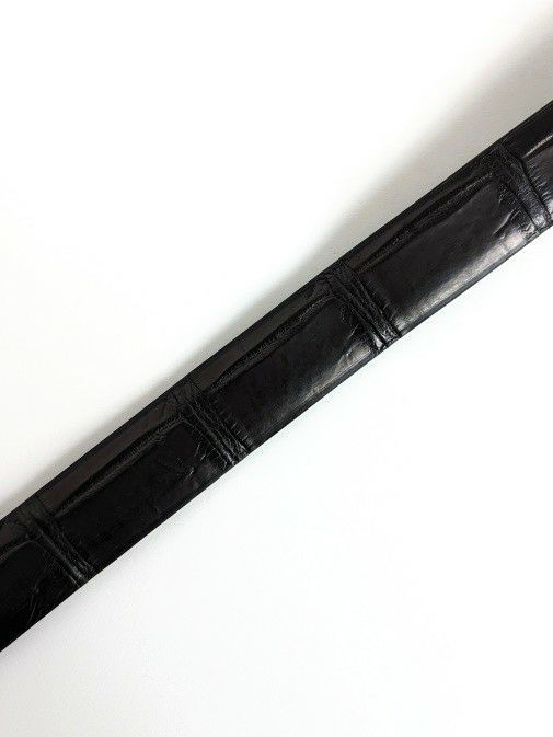 THE SOLEザ ソール クロコダイル ダブルリングベルト BLACK | ITAL