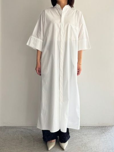 美品▲TICCA ティッカ//シャツワンピース▲ホワイトゆったり TICCAティッカ シャツワンピース | ITAL STYLE WEAR